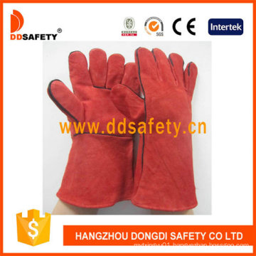 Red Cow Split Welder Safety Gloves Dlw615